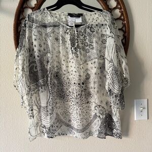 Weekend Max Mara silk sheer blouse lightweight size M